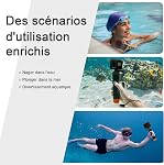 FitStill Poignée flottante Monopode imperméable pour aller Pro Hero 13/12/11/10/9/8/7/6/5/4/3 Session DJI Action Osmo 5Pro/4/3/2/1 Snorkeling sous l'eau plongée Selfie Pole Stick Accessoires de caméra d'action