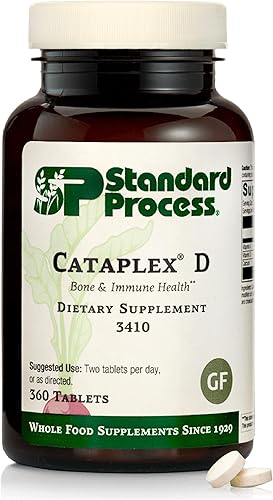 Standard Process Cataplex D - Apoya la función inmunológica, la densidad ósea y la absorción de minerales, suplemento de salud inmunológica con