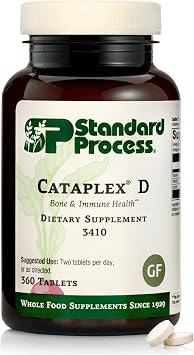 Standard Process Cataplex D, Immune & Bone Health Supplement, 360 Tablets | Supports Immune Function, Bone Density and Mineral Absorption, Immune Health Supplement with Vitamins A and D, Gluten-Free