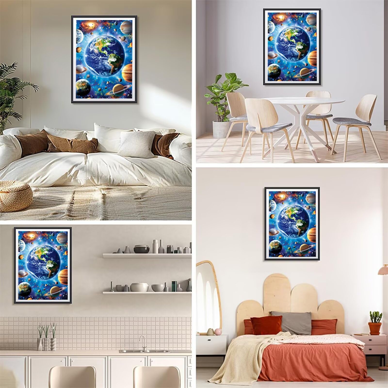 Diamentowe malowanie dla dorosłych 60 x 90 cm, 5D diamentowe malowanie gwiaździste niebo haft diamentowy kompletny zestaw, kreatywne hobby dziecko, zrób to sam haft krzyżykowy kryształowe obrazy