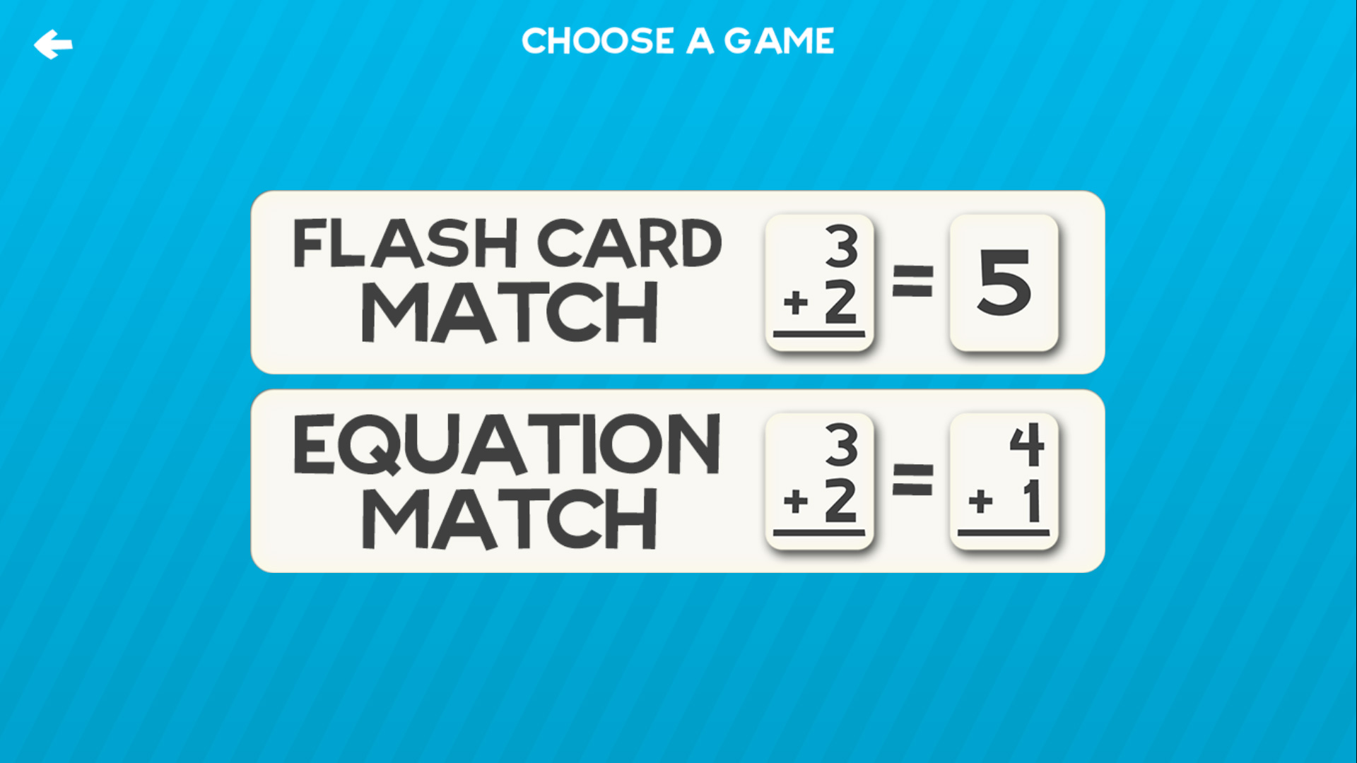 Math Flashcard Match Games for Kids in Elementary School Studying