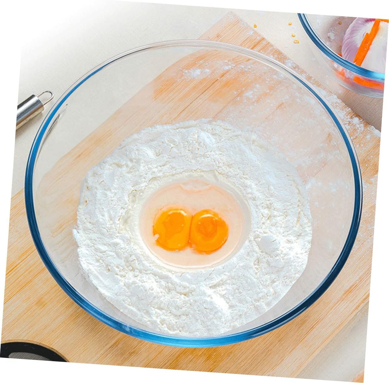 Glass Salad Bowl Elegant Mixing Bowl for Home Serving for Fruit Salad Baking and Casual Gatherings Versatile Kitchen Essential