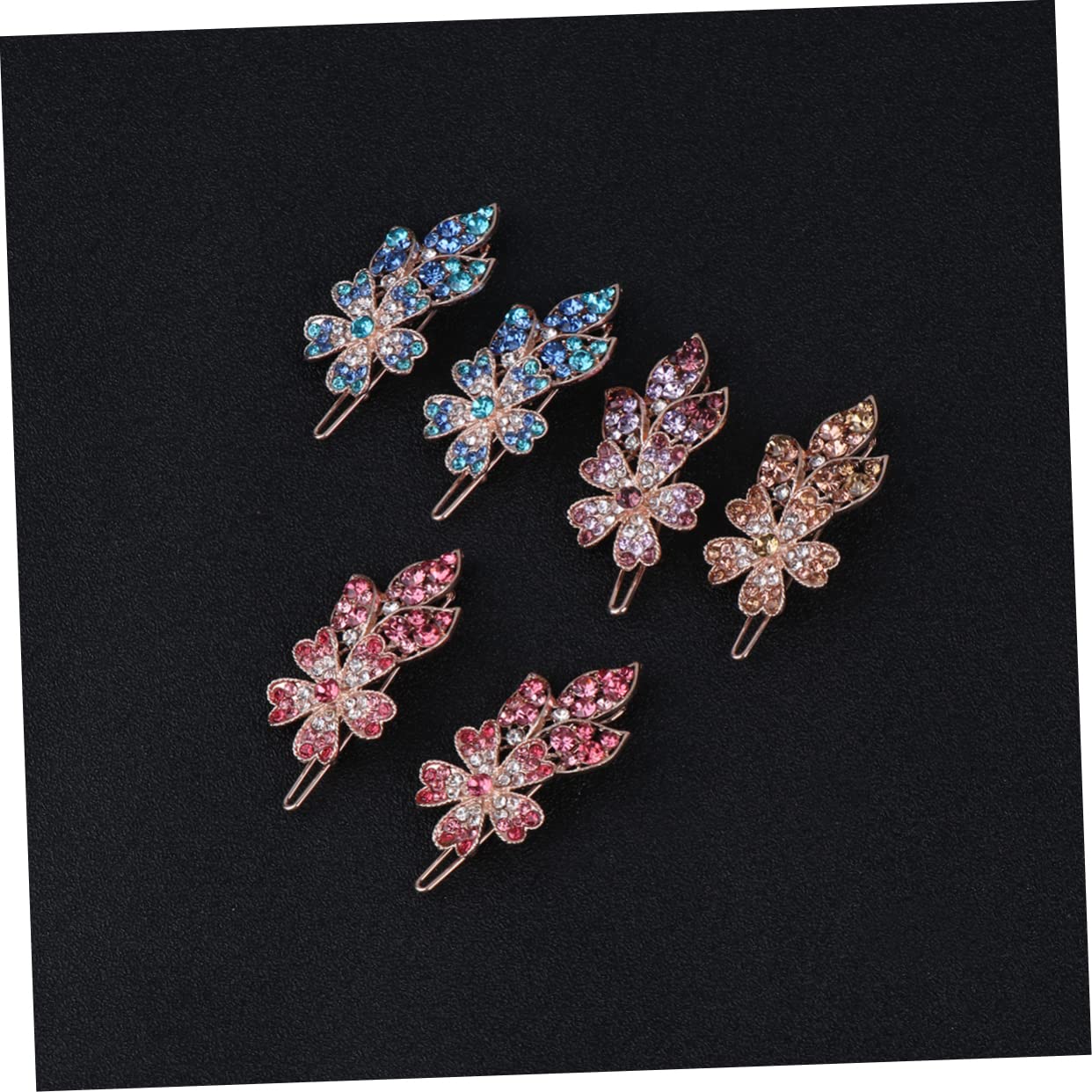 18stücke Teiliges Rhinestone Haarklammern Für Frauen Elegante Blumen-haarspangen Verzierte Bobby Für Hochzeiten Und Besondere Anlässe Schicke Haarschmuck-accessoires Für