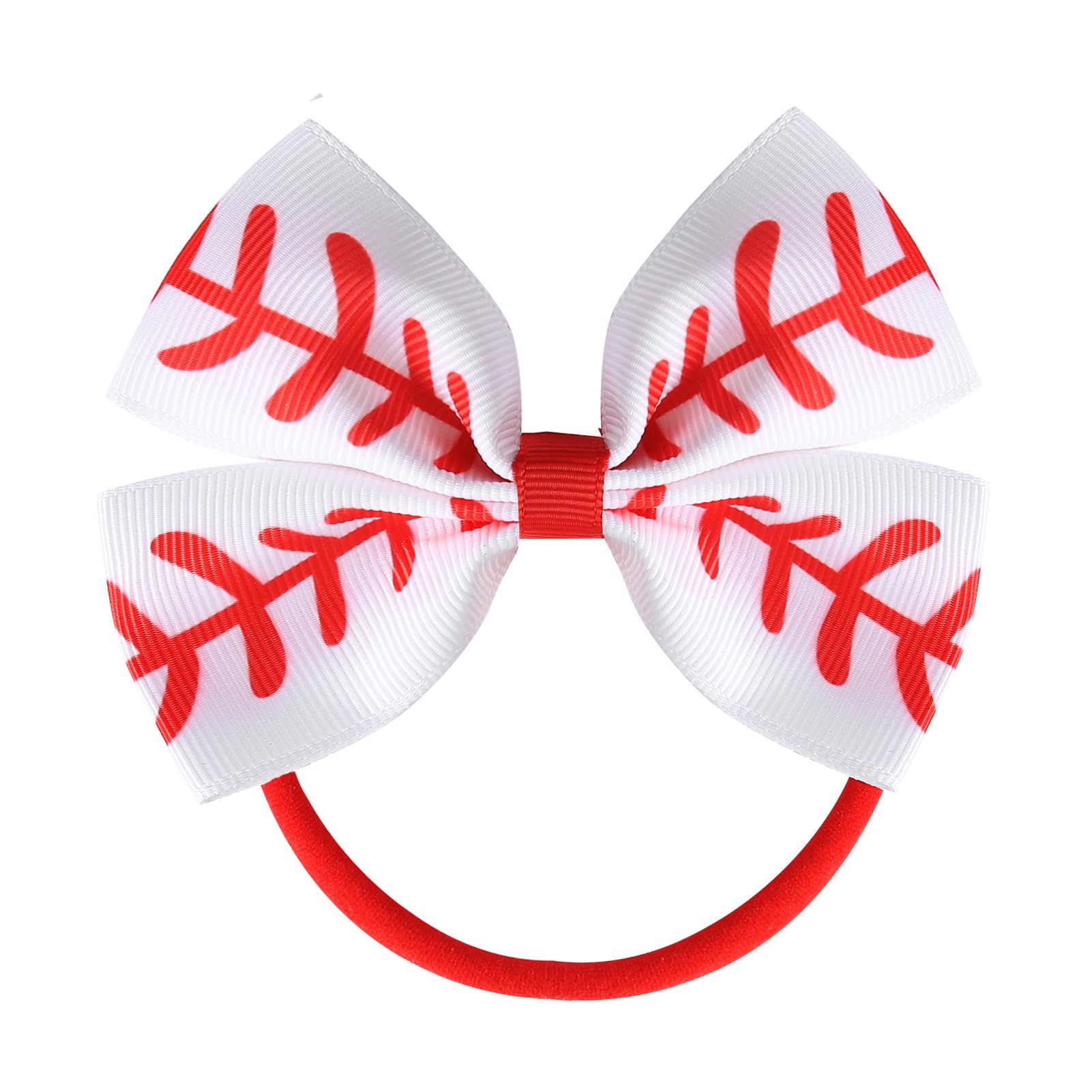 FancheerBaby Girls Baseball Softball Print Bow Headband Infant Toddler Birthday Party Dress Up Hair Accessories