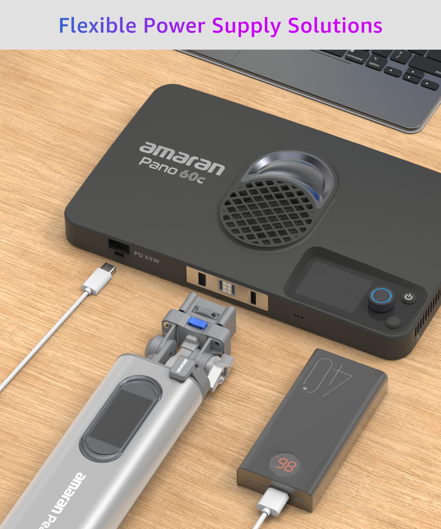 Amazon | amaran Pano 60cキット コンパクト 60W RGBWW フルカラー