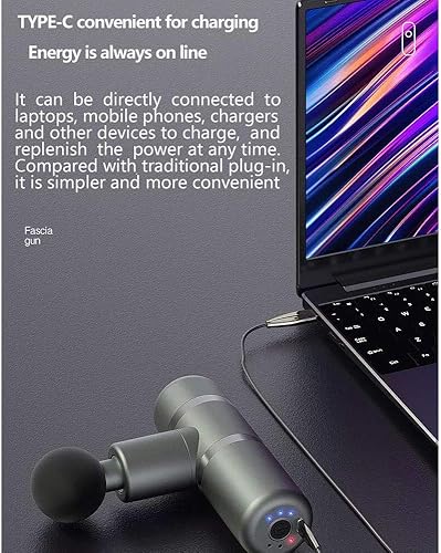 Miniatura 7 de Mini pistola portátil con 4 cabezales de masaje, masajeador muscular de percusión de tejido profundo para aliviar el dolor, pistola eléctrica