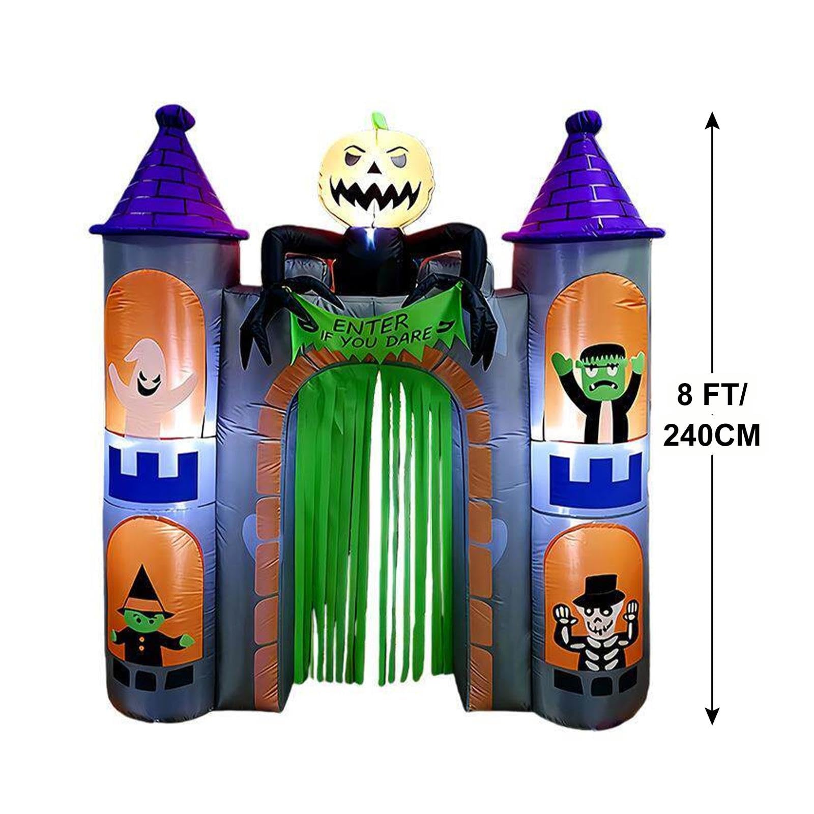 Nadmuchiwana Brama Nawiedzonego Zamku Halloween 2.4m