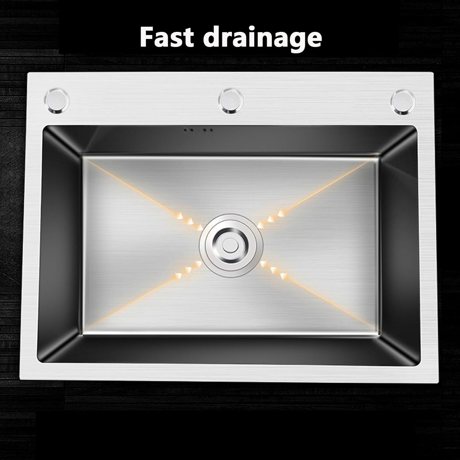 ユーティリティシンク、シングルボウルステンレススチール内蔵、温水・冷水栓付き、キッチン、レストランに最適な多機能商業用シンク