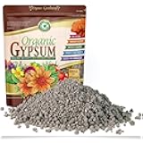Gypsum Granules - Made in USA - Calcium Sulfate Dihydrate - Garden Soil Amendment Fertilizer for Lawns, Plants, Calcium & Sulfur Additive. Cures Blossom End Rot in Tomatoes & Peppers. OMRI Listed