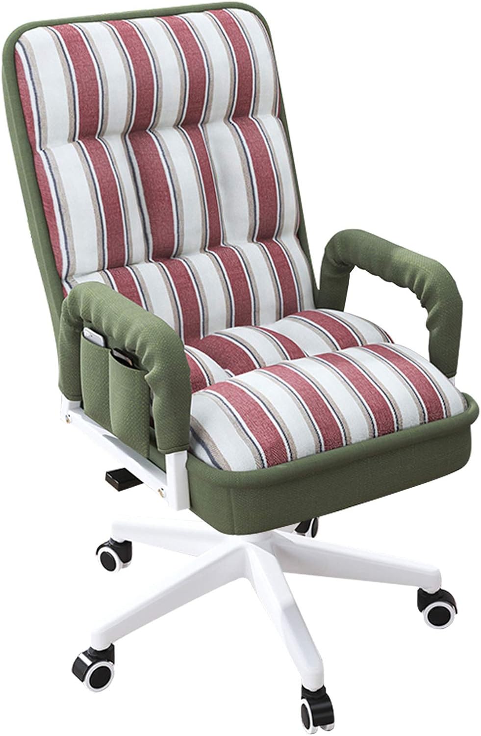 High Back Executive Office Chair, Cotton Fabric Large Seat Computer