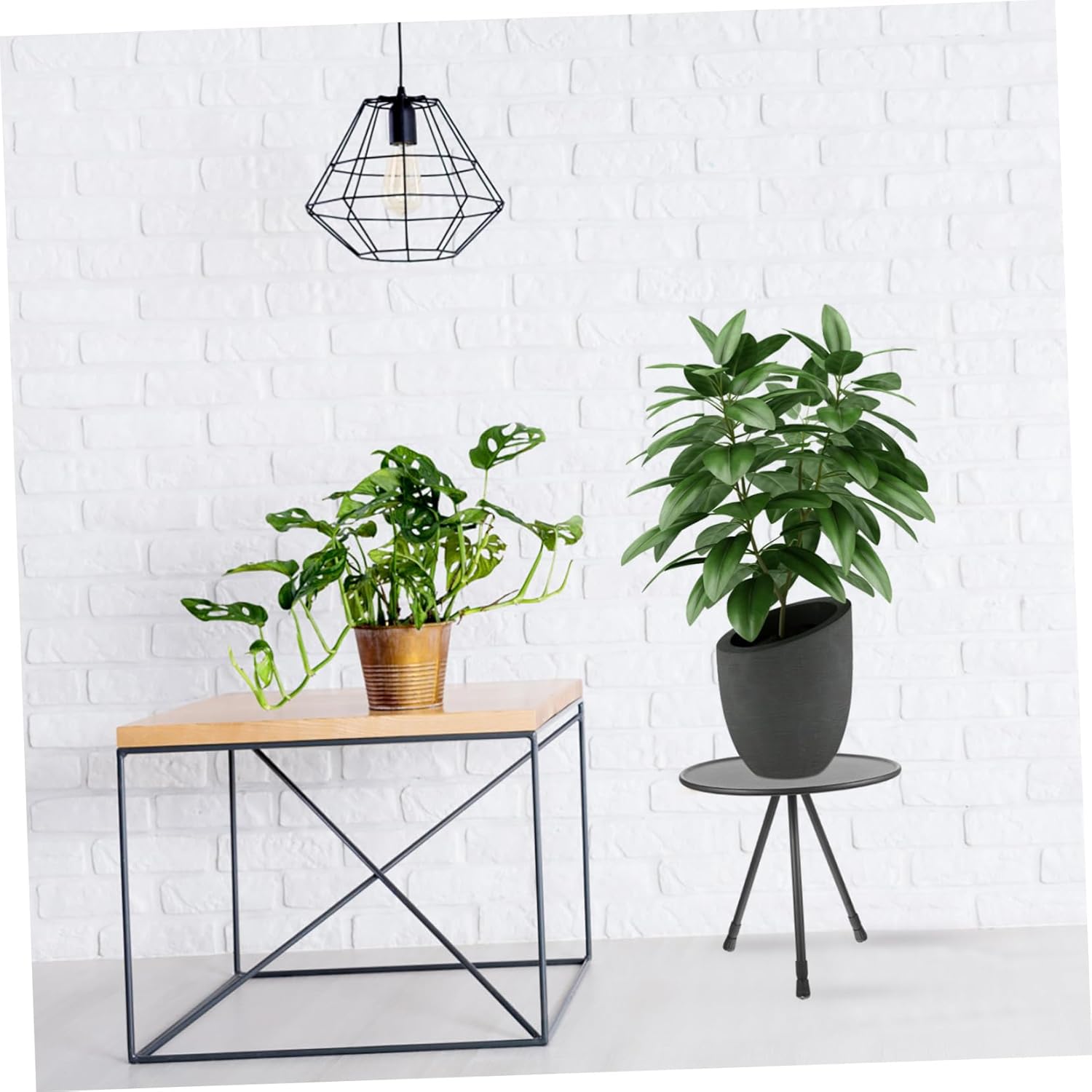 Indoor Plant Stand Aluminum Alloy Folding Stand Easy to Use Decorative Home Supplies for Air Plant