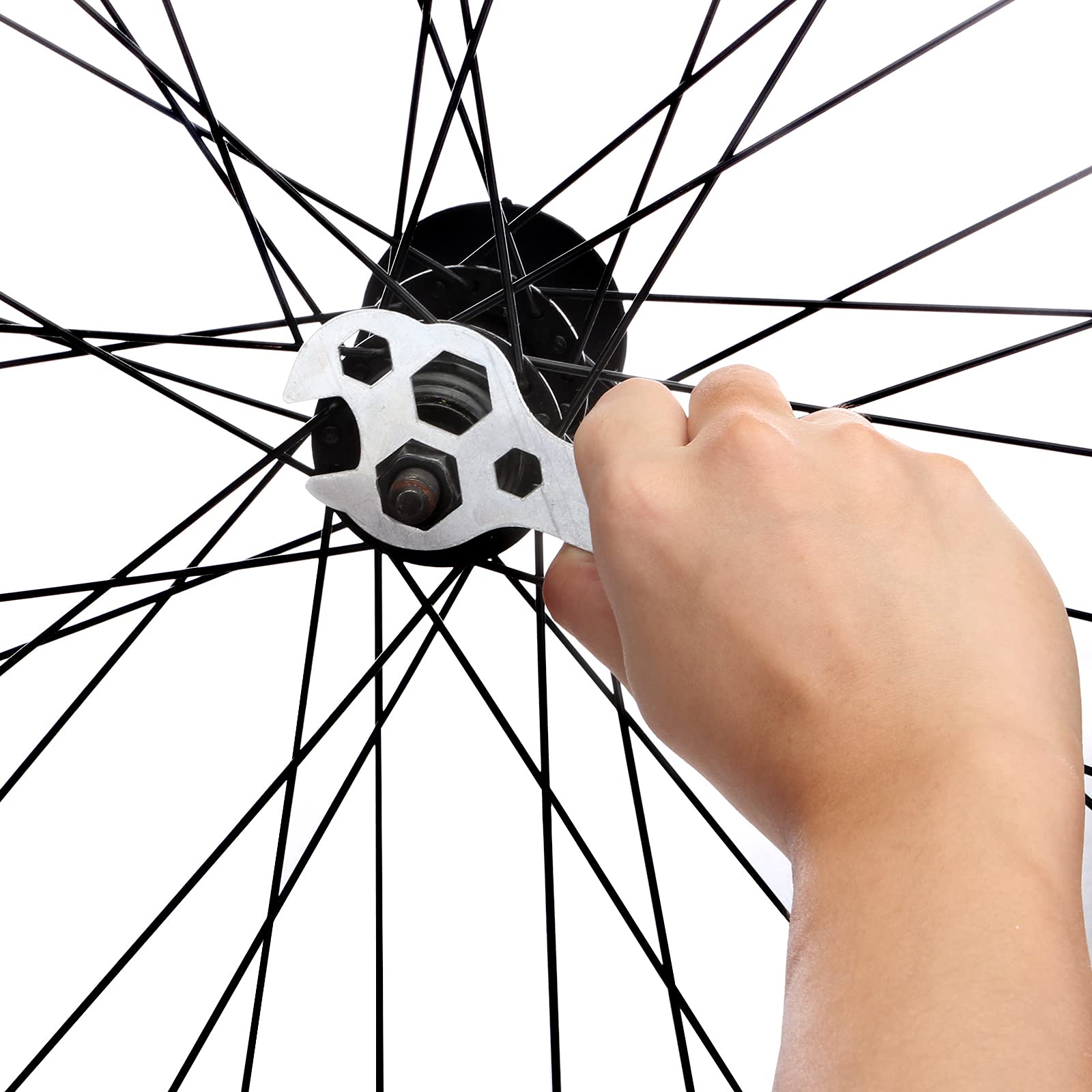 WEAVERBIRD Chiave Multifunzione Per Bici 10 In 1 - Set Di 2 Chiavi In Acciaio Inox, 8-17 Mm - 5