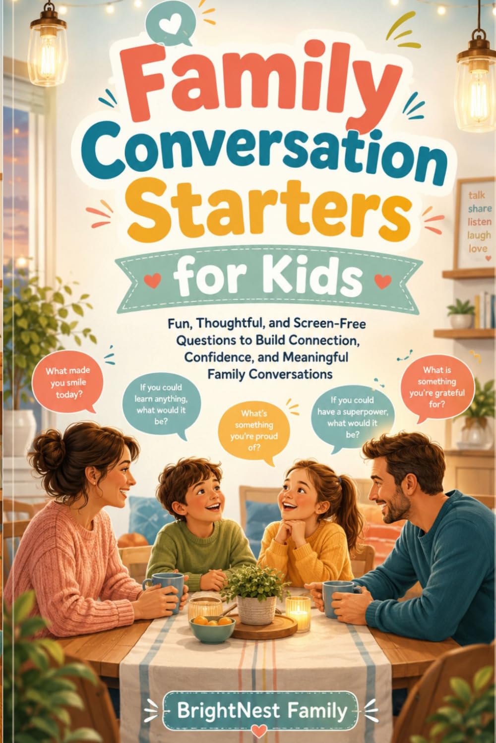 Family Conversation Starters for Kids: Fun, Thoughtful, and Screen-Free Questions to Build Connection, Confidence, and Meaningful Family Conversations