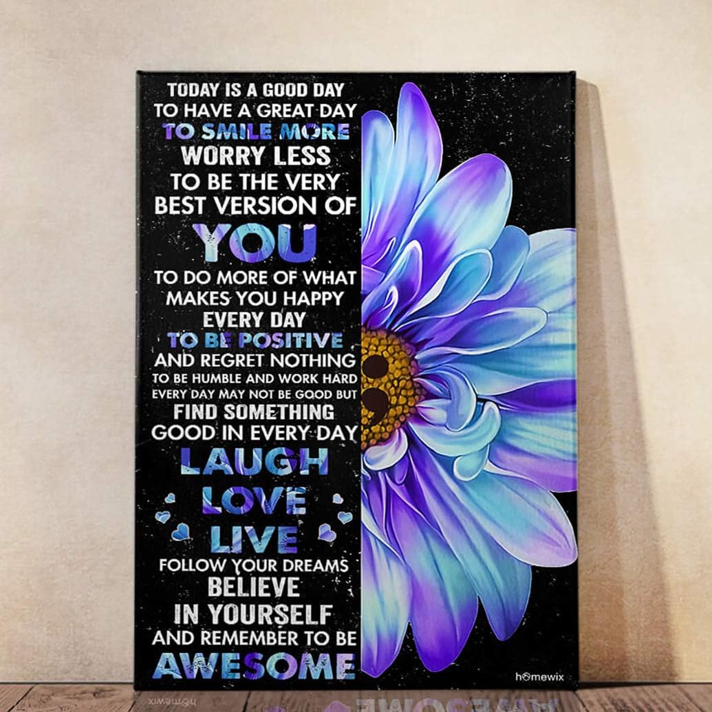 Amazon.com: VINASIA Wall Art Unframed Poster-Suicide Prevention ...