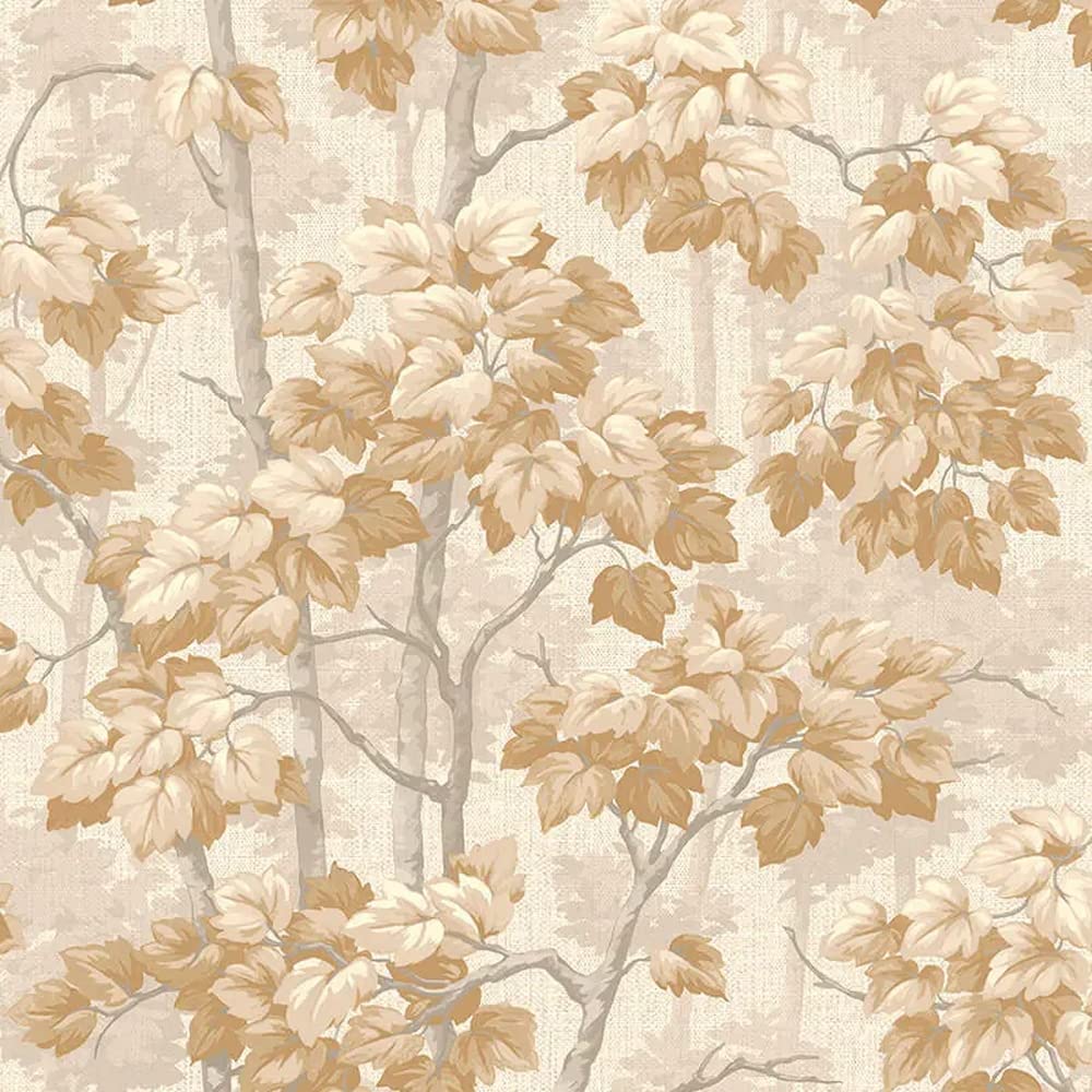 Belgravia Decor Giorgio Tree Wallpaper - Beige, Brown - Contemporary Earthy Design