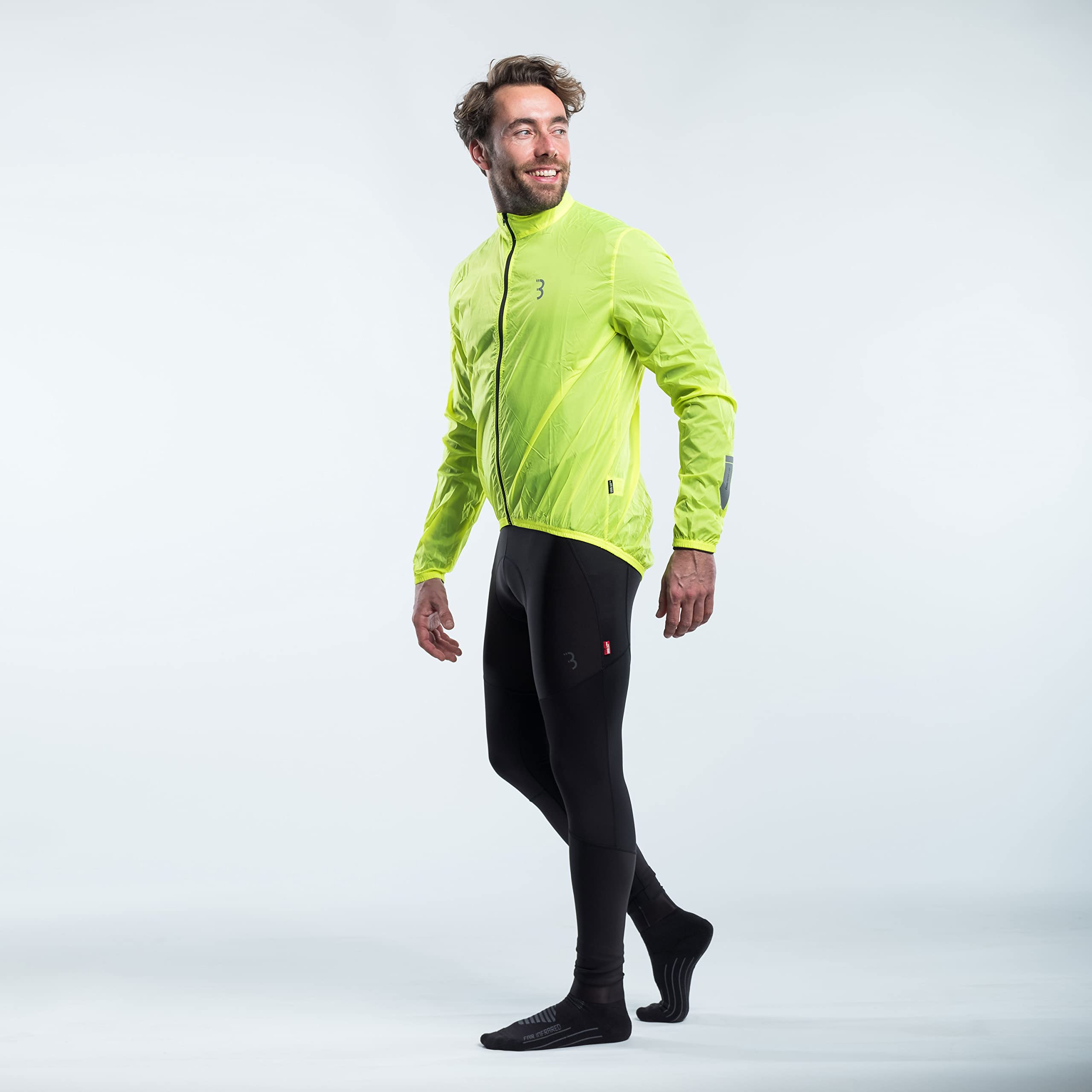 BBB Baseshield – Pluie de Cyclisme pour Homme, Jaune néon