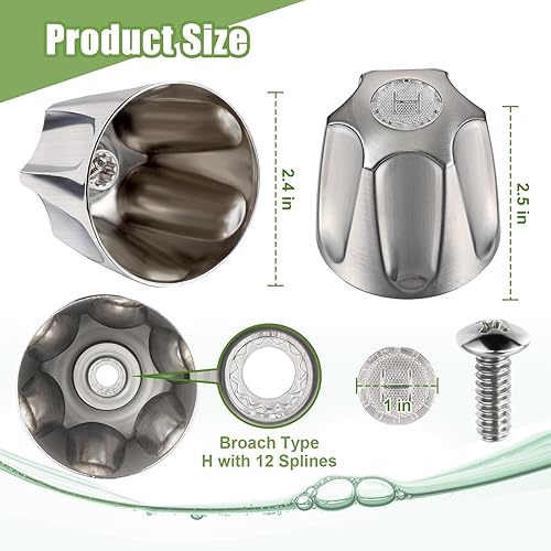 Miniatura 6 de Dreyoo Pomo de ducha de 3 piezas de repuesto compatible con preciopfister Verve - Kit de remodelación de manija de grifo de ducha de bañera, incluye