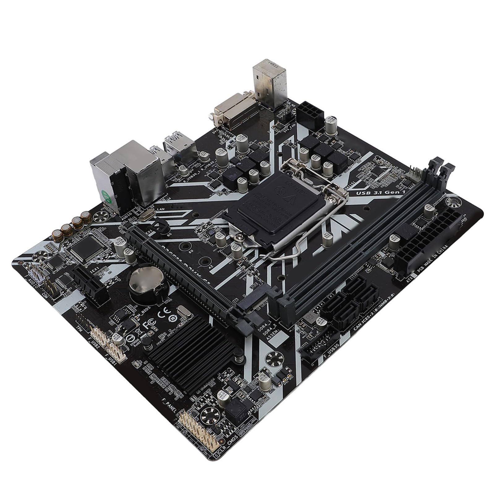 XUMIUZIY Placa Base B365M D2VX SI M ATX, Compatible con LGA 1151 Socket 9.a 8.a Generación para Core I9 I7 I5 I3, con Salida DVI Ranuras de Memoria DDR4 Ranuras PCI E 3.0