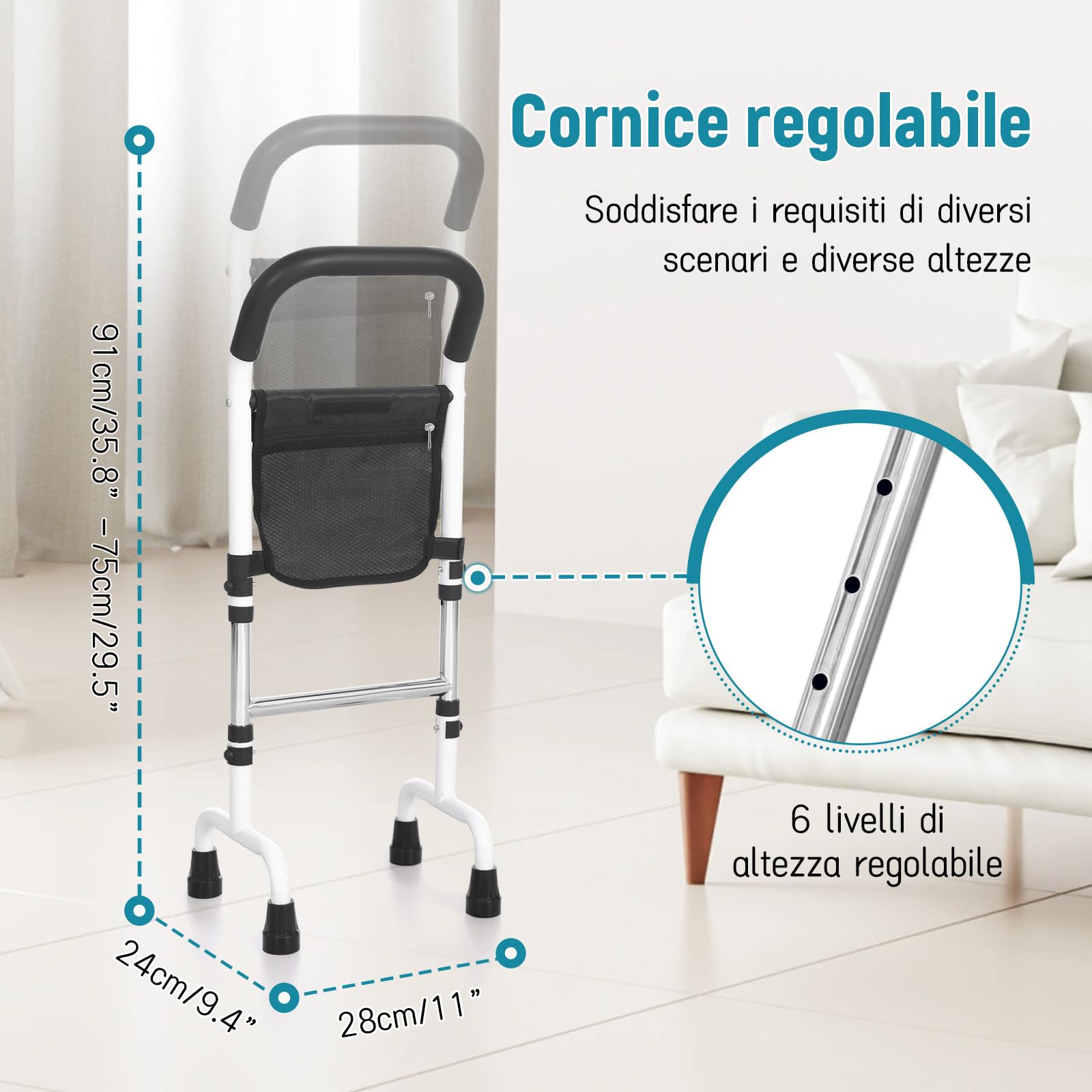 Aiuto per alzarsi per anziani – Aiuto per alzarsi dal letto, pavimento del bagno e divano – Aiuto per stare in piedi stabilità