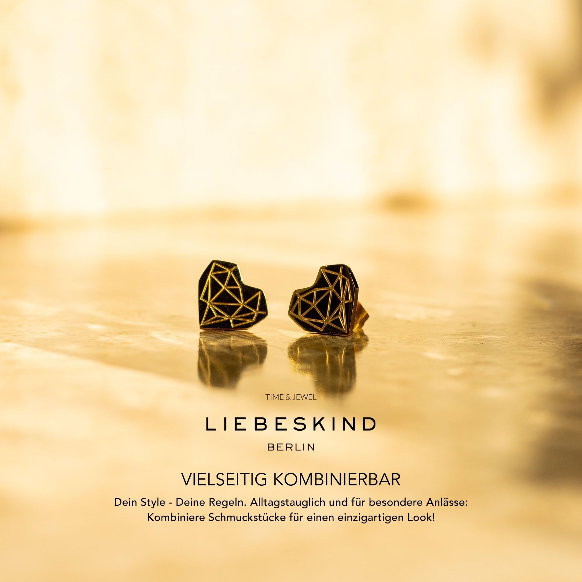 LIEBESKIND BERLIN Herz-Halskette für Damen – Edelstahl-Kette mit liebevollem Herzanhänger – In verschiedenen Farben und Ausführungen – Romantische Geschenkidee