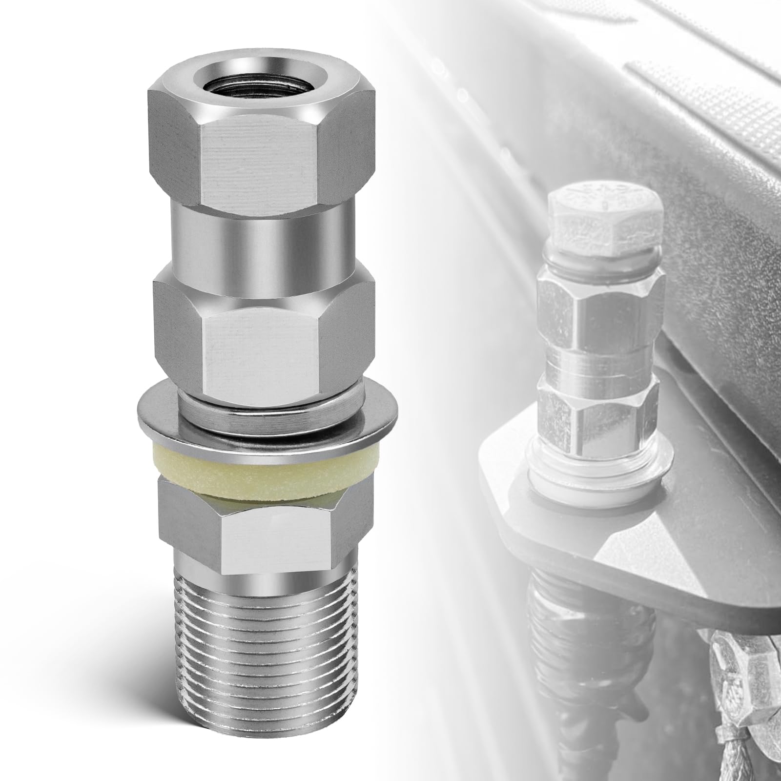 Anina CB Radio Antenna SO-239 Stub Mount Heavy Duty Connector Standard 3/8 X 24 Threaded Suit for 1/2" Mounting Hole