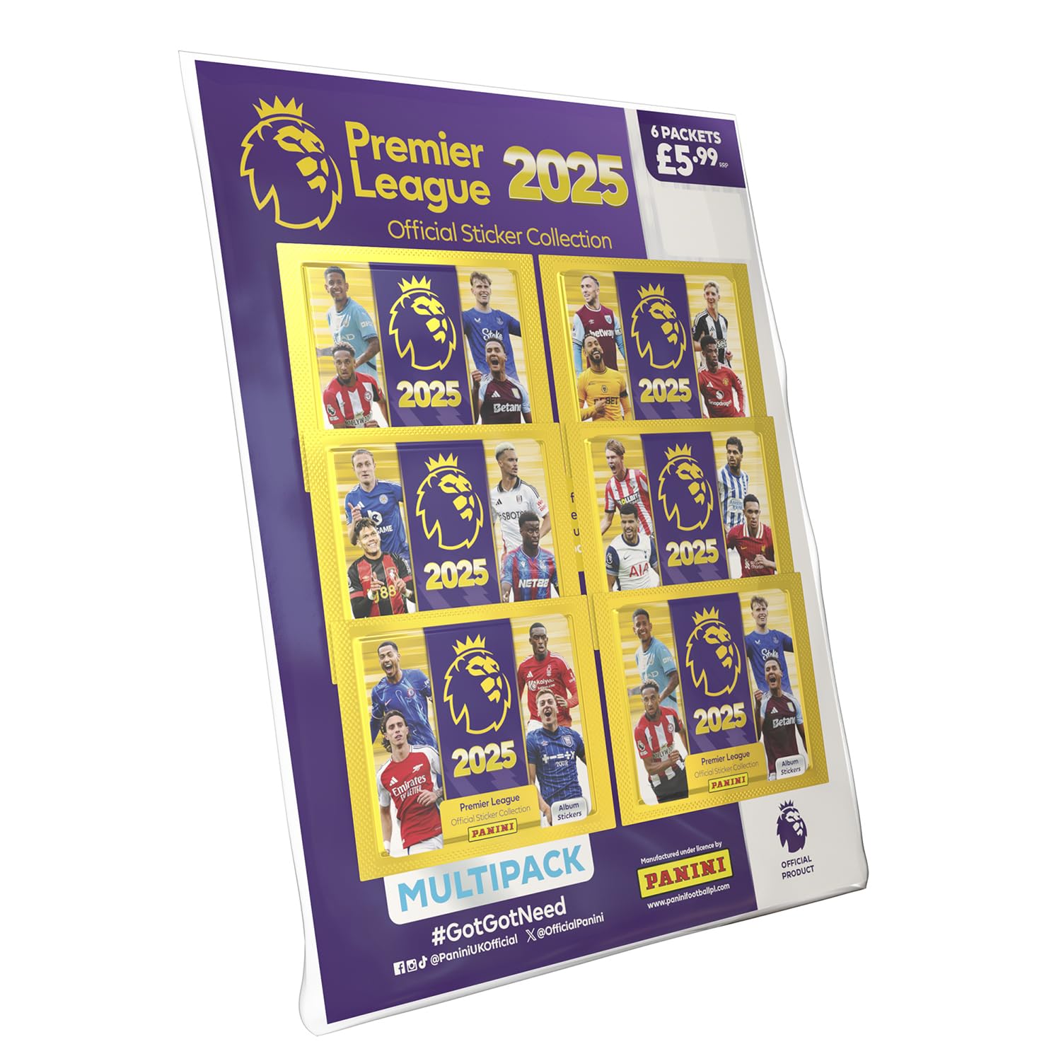 Premier League 2025 Official Sticker Collection - Multipack