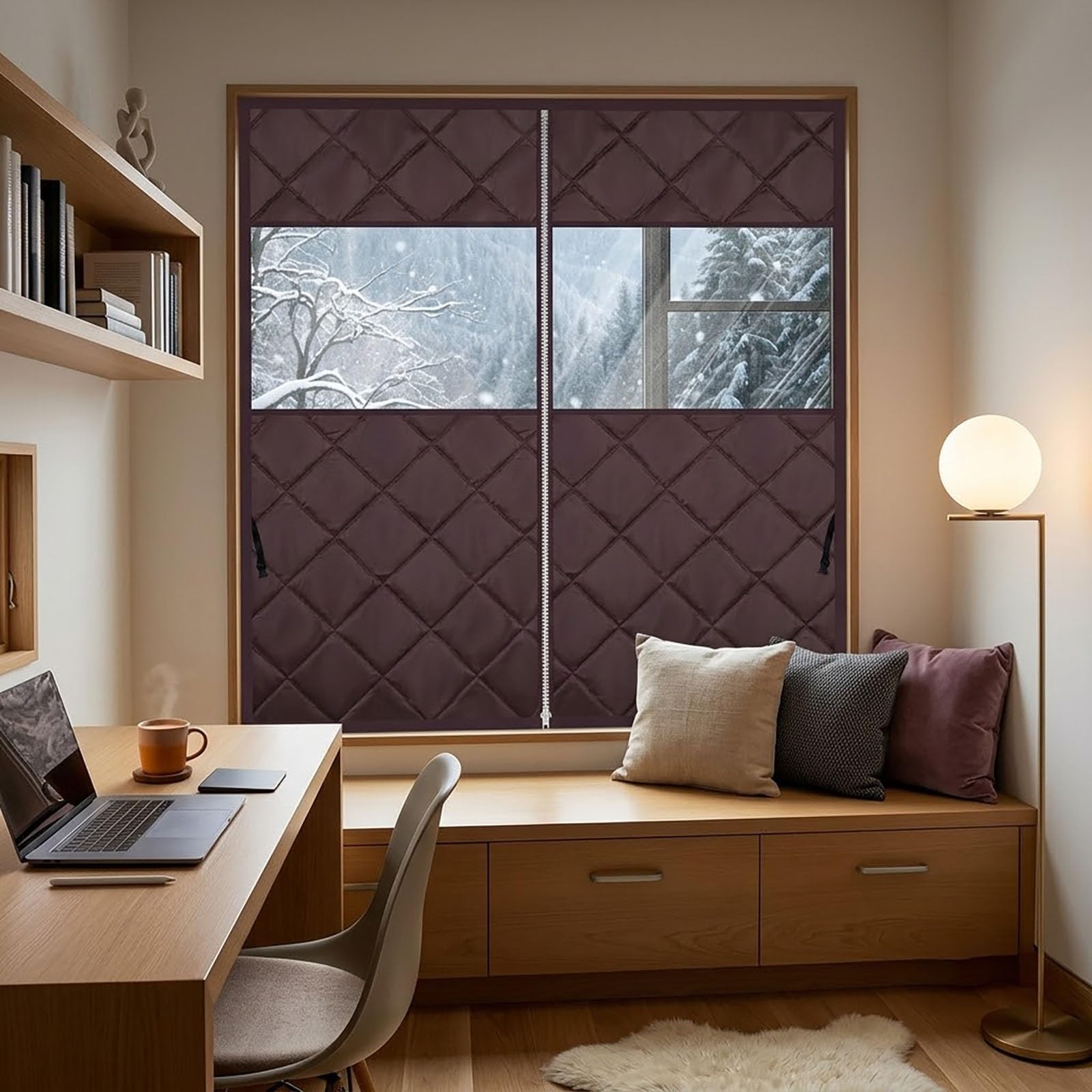 Isolierfolie Fenster Kälteschutz Thermo Vorhang Zugluftstopper Winter