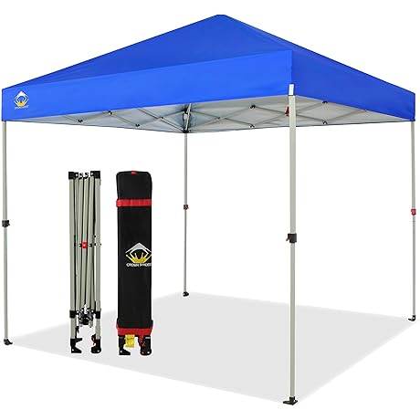 CROWN SHADES 8x8 Pop Up Canopy: Instant Outdoor Shelter for All Occasions