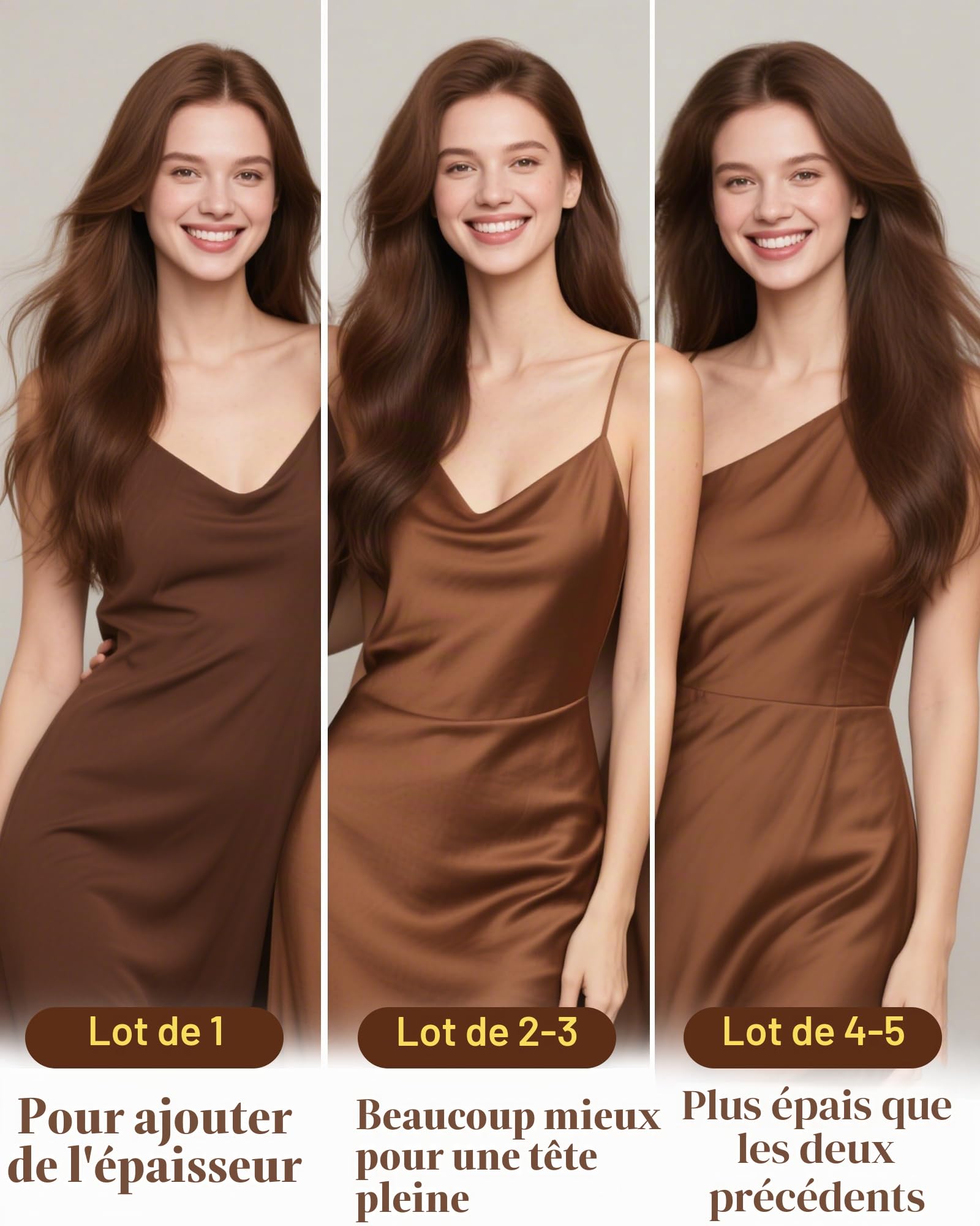 Hetto Extensions Cheveux Naturel a Froid – Balayage Brun Fonce & Brun Dore – Interieur Silicone Anti-Glisse – Invisible, Sans Colle Micro Ring Loop – Longueur & Volume 50 Meche 40g 30cm | 50 Mèches 50g 100% Remy Cheveux, Invisible Anneau Avec Silicone Ext
