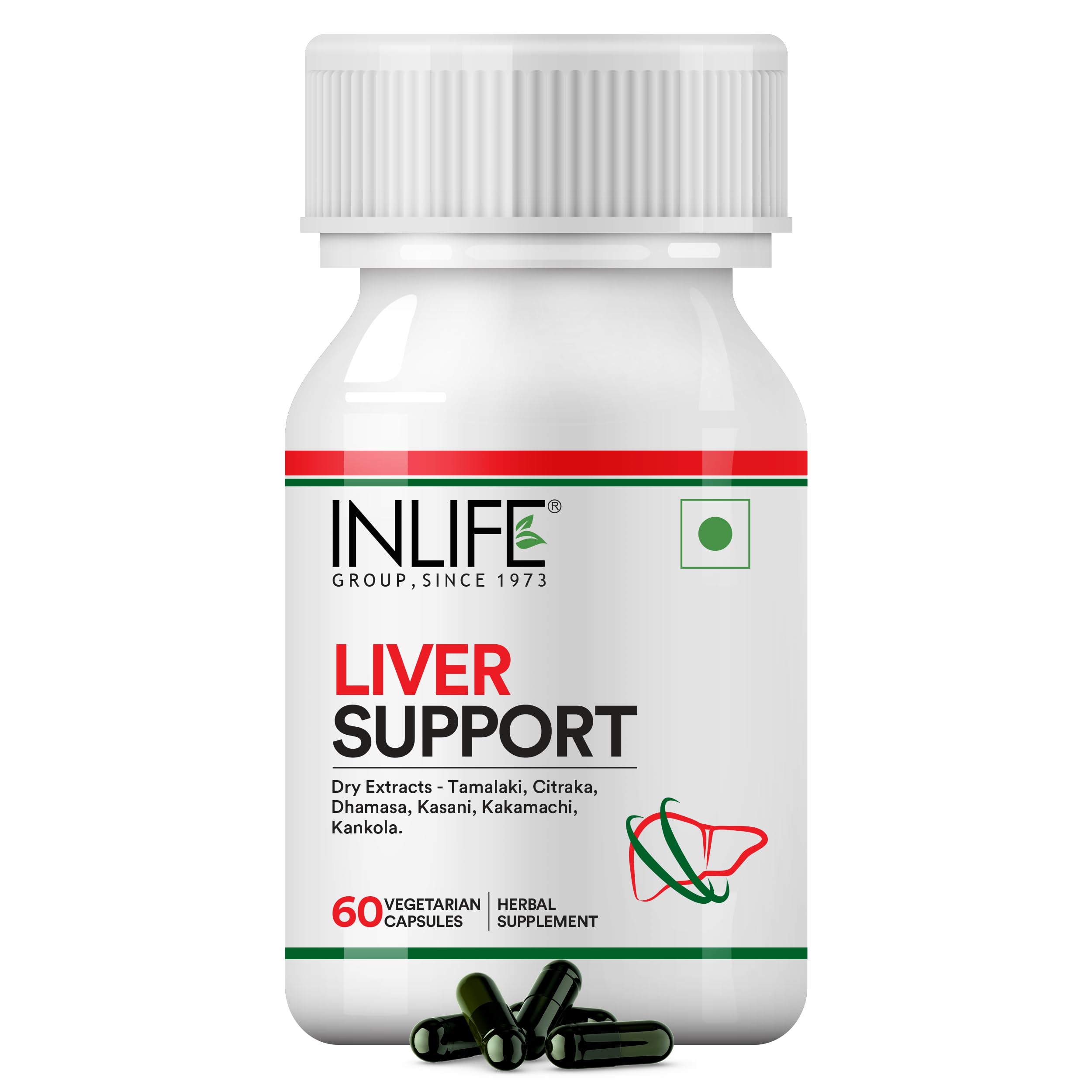 INLIFE Liver Support Supplement with Ayurvedic Herbs | Tamalaki, Citraka, Rajamasha, Kasanai, Kakamachi | Supports Healthy Liver Function for Men & Women - 60 Vegetarian Capsules-picture-16