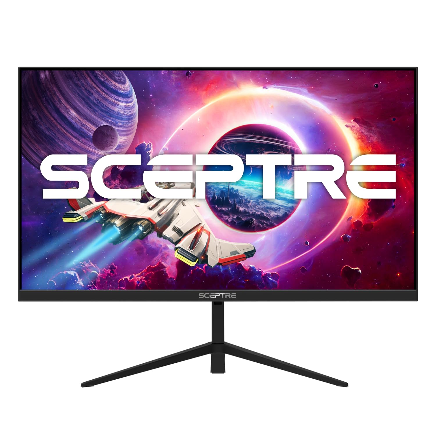 Sceptre New 27-inch Gaming Monitor 165Hz 144Hz 1ms AMD FreeSync Premium HDMI DisplayPort Build-in Speakers, 99% sRGB Machine Black 2025 (E275B-FWD168