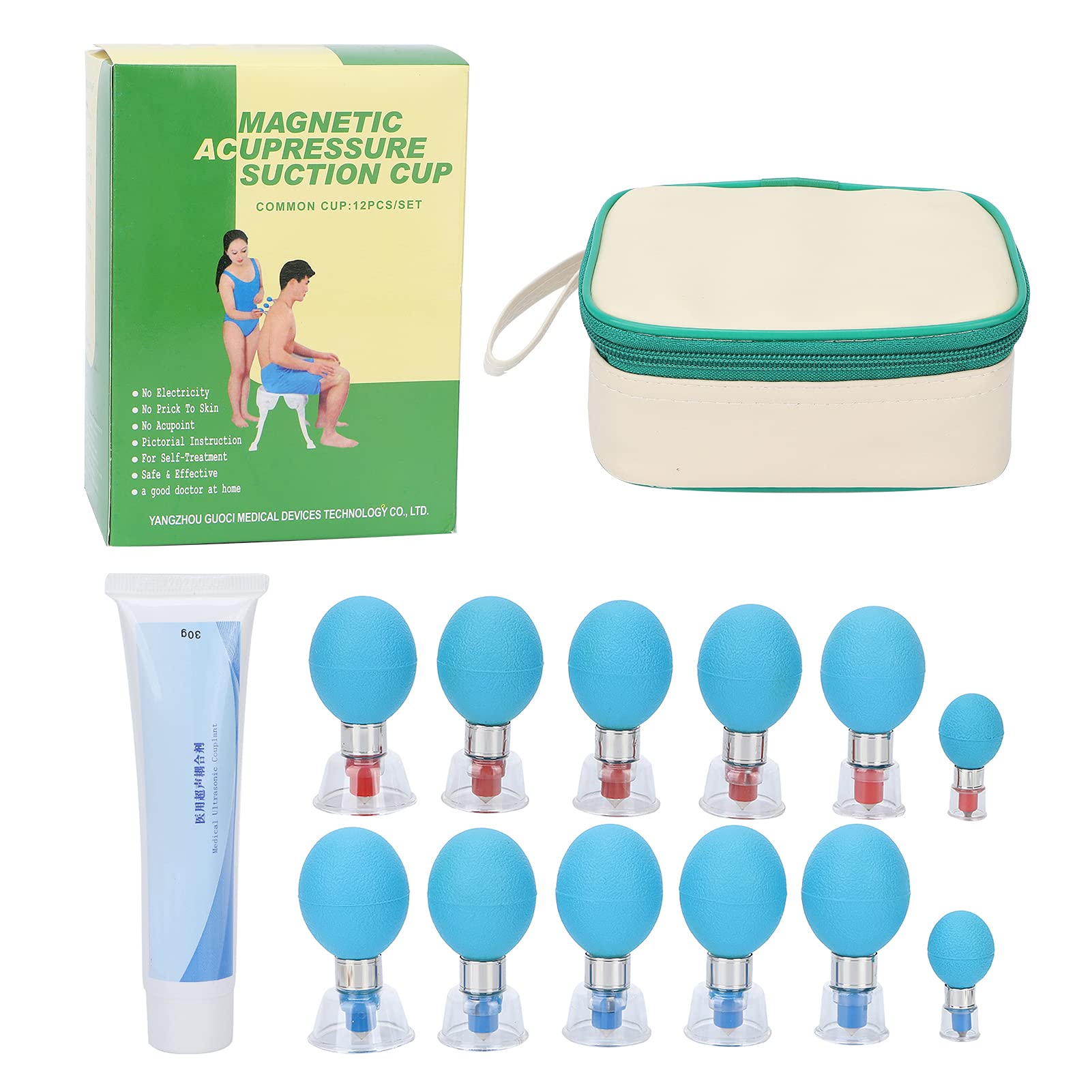 Juego de ventosas, juego de terapia de ventosas chinas, taza de masaje para ventosas corporales, juego de herramientas de masaje de espalda, dispositivo de ventosas para el tratamiento de la espalda