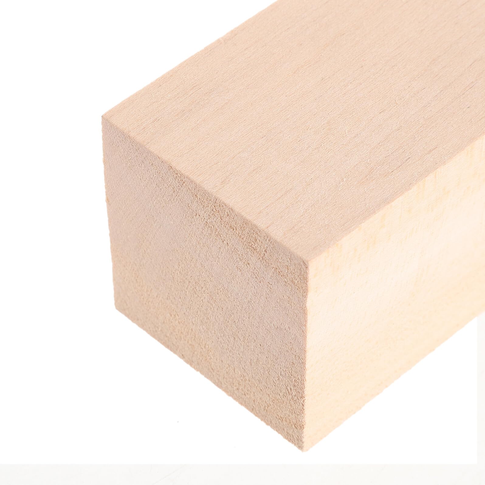 NUOBESTY 6 Szt. Sztuk Naturalnych Bloków Do Rzeźbienia z Drewna Basswood Prostokątne Wygładzone Nieoszlifowane Kostki Do Projektów Artystycznych Malowania i Dekoracji DIY