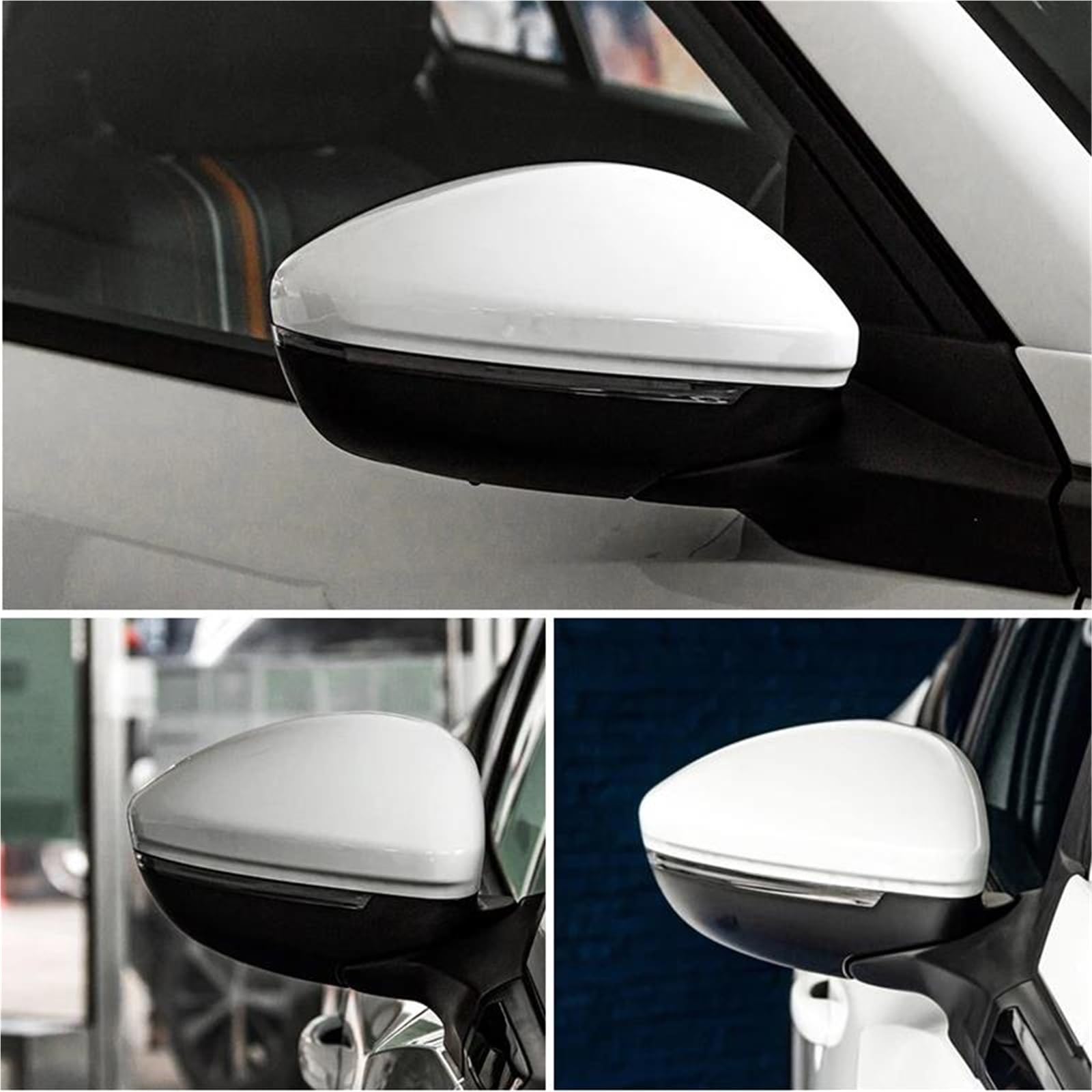 Calotta Copertura Specchietto Laterale Auto Per Peugeot 208 2008 2019-2025 – Guscio Esterno Sinistro E Destro alloggiamento specchietto retrovisore(2 pezzi cromati)