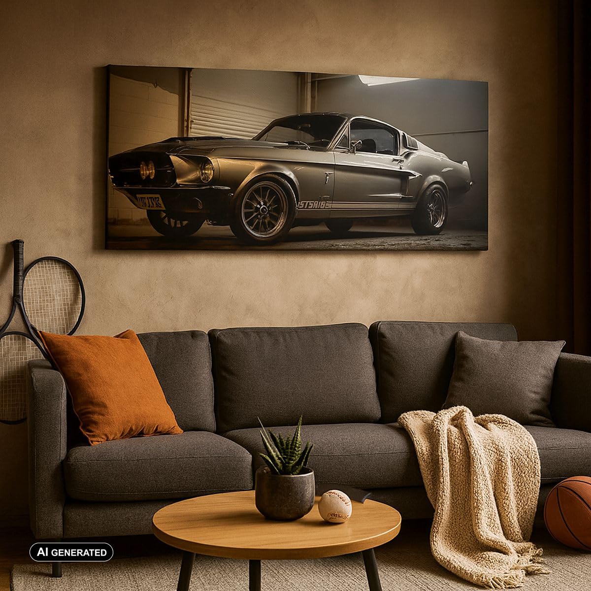 ARTTOR Cuadro Decorativo 160x50cm Moderno Panorámico Coches - 5779