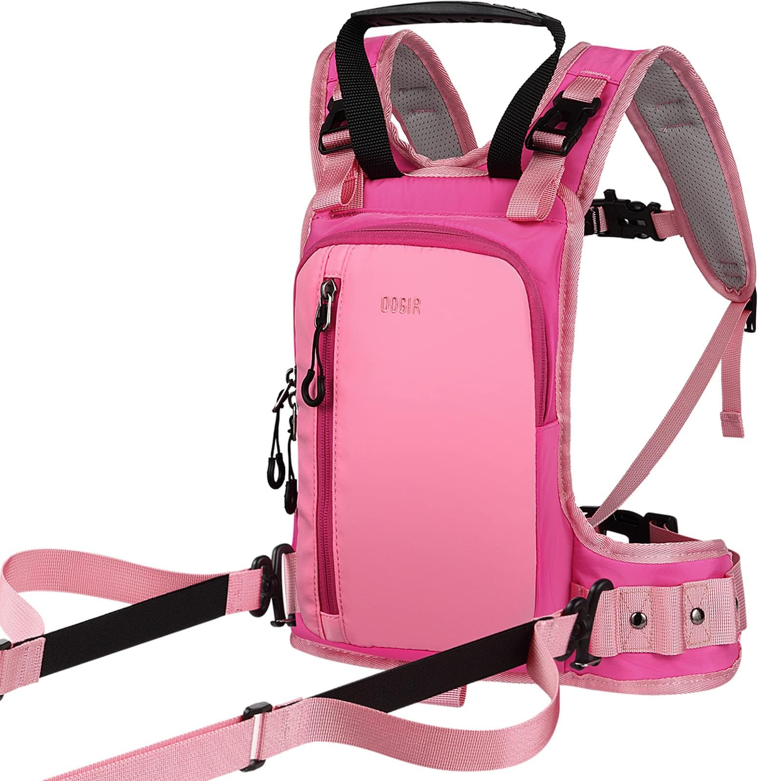 QOGIR Ski & Snowboard Strap for Kids: Learn Skiing Safely and Teach Your Child Speed Control when Skiing, Ski Belt Trainer with Mini Backpack and Retractable Leash, Perfect for Beginners
