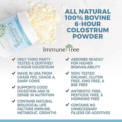 Miniatura 2 de Immune Tree - Polvo de calostro 100% bovino, 661 porciones, 2.2 libras (1 kilo), apoya el sistema inmunológico antienvejecimiento, saludable,