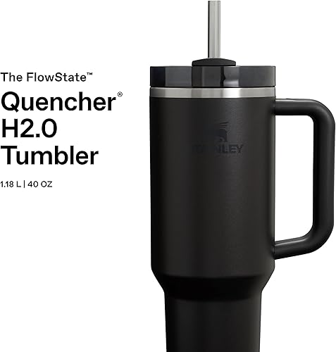 Miniatura 3 de Stanley 1913 Quencher H2.0 Flowstate Tumbler 1.2L - Cold for 11 Hours - Iced for 48 Hours - Metal Water Bottle with Straw, Handle and Lid -