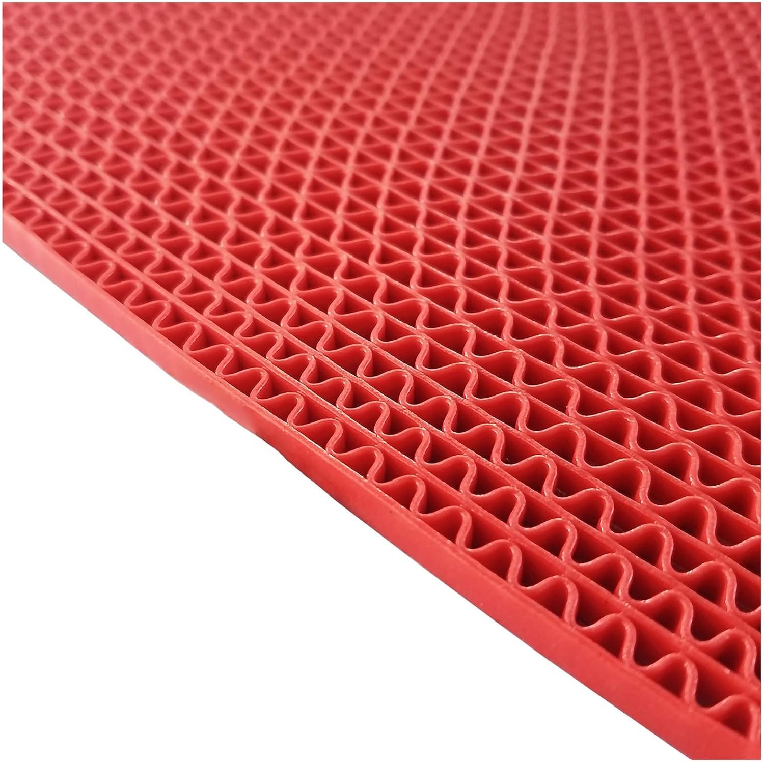 QYMYOZ PVC Drainage Mats, Perfect For Swimming Pools, Showers, Kitchens(Red,120cmx500cm)