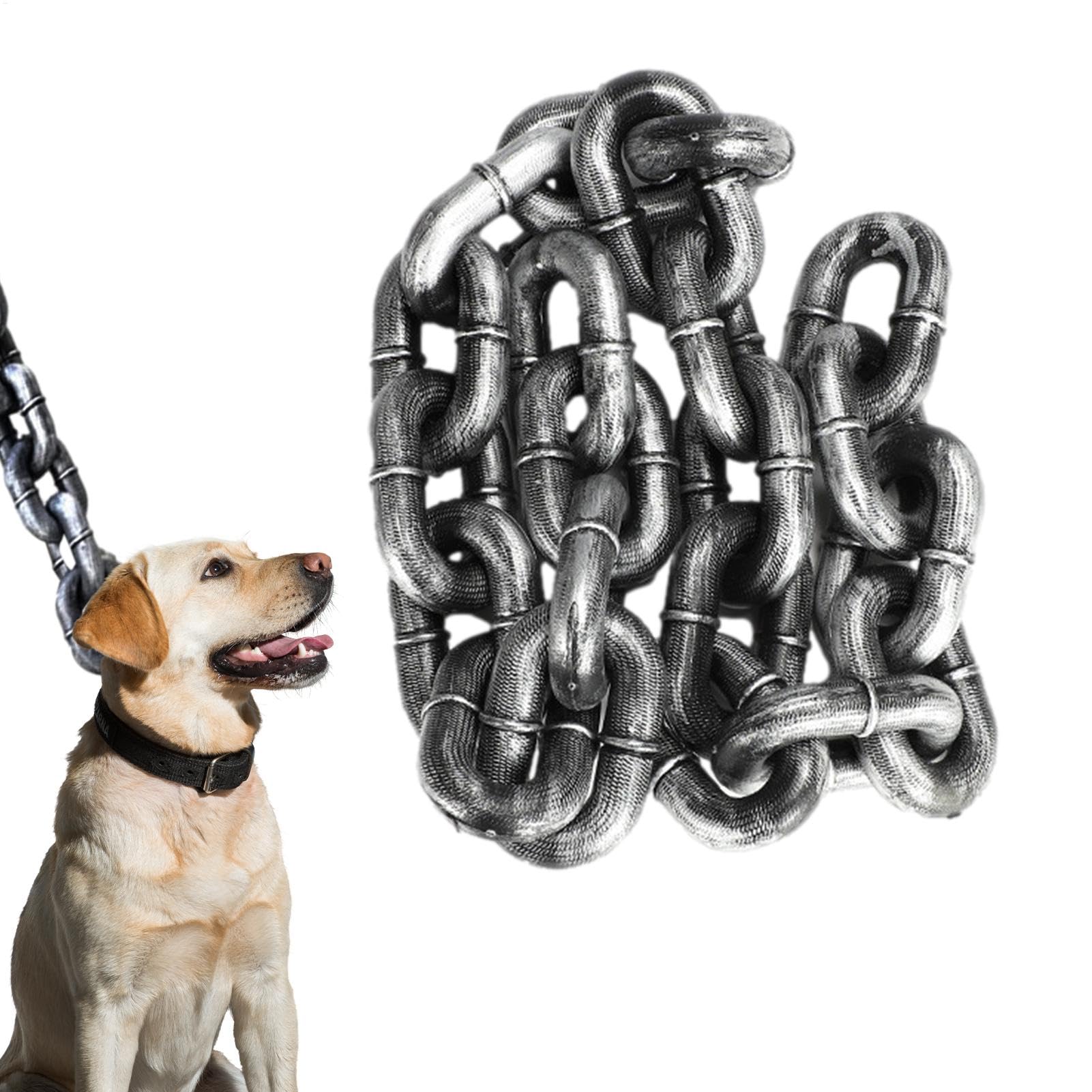 Chain Dog Rope - Puppy Chains Waterproof Long Dog Leashes, Shock-Absorbing Lead, Funny Puppy Lines, Training Leashes For Outdoor, Adjustable, Comfort Simulated Pet Iron Chains