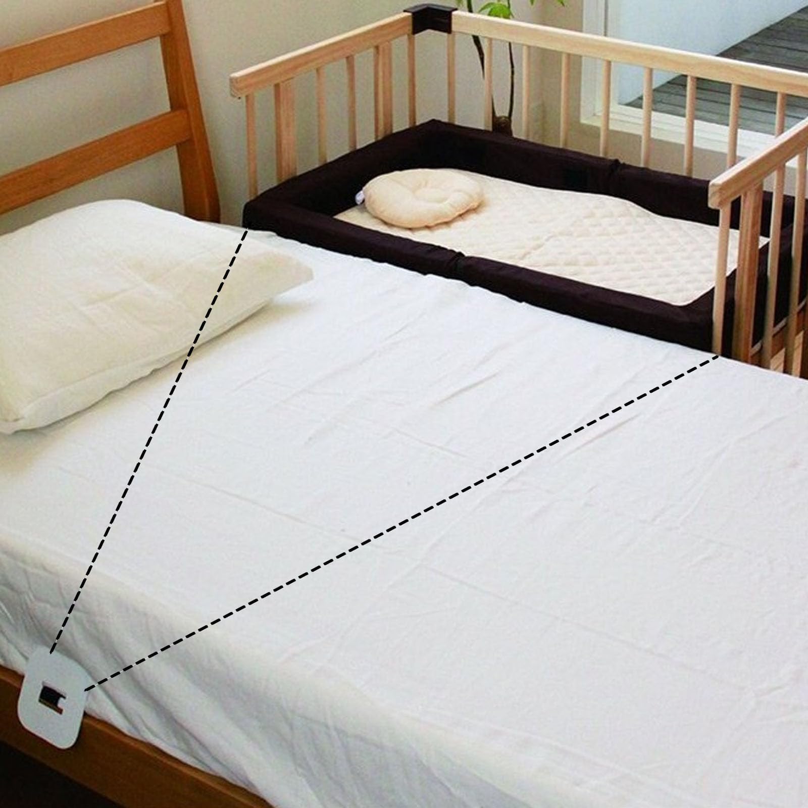 Beistellbett Befestigung,8 M Beistellbetten-Gurt,Gurt Für Boxspringbetten,Befestigung Beistellbett Boxspringbett Geeignet Für Feste Kleine Betten