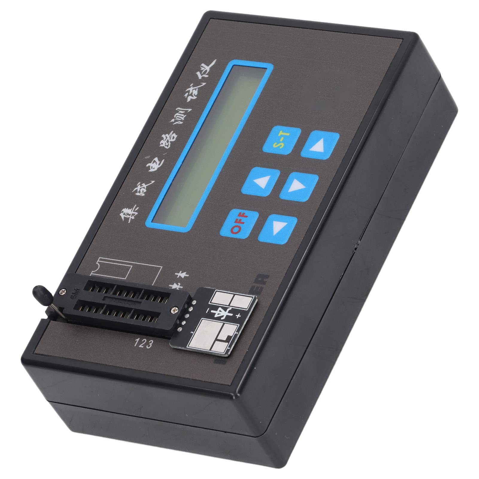 Pantalla LED de mano con indicador IC, transistor recargable, diodo, triodo, comprobador de circuitos integrados