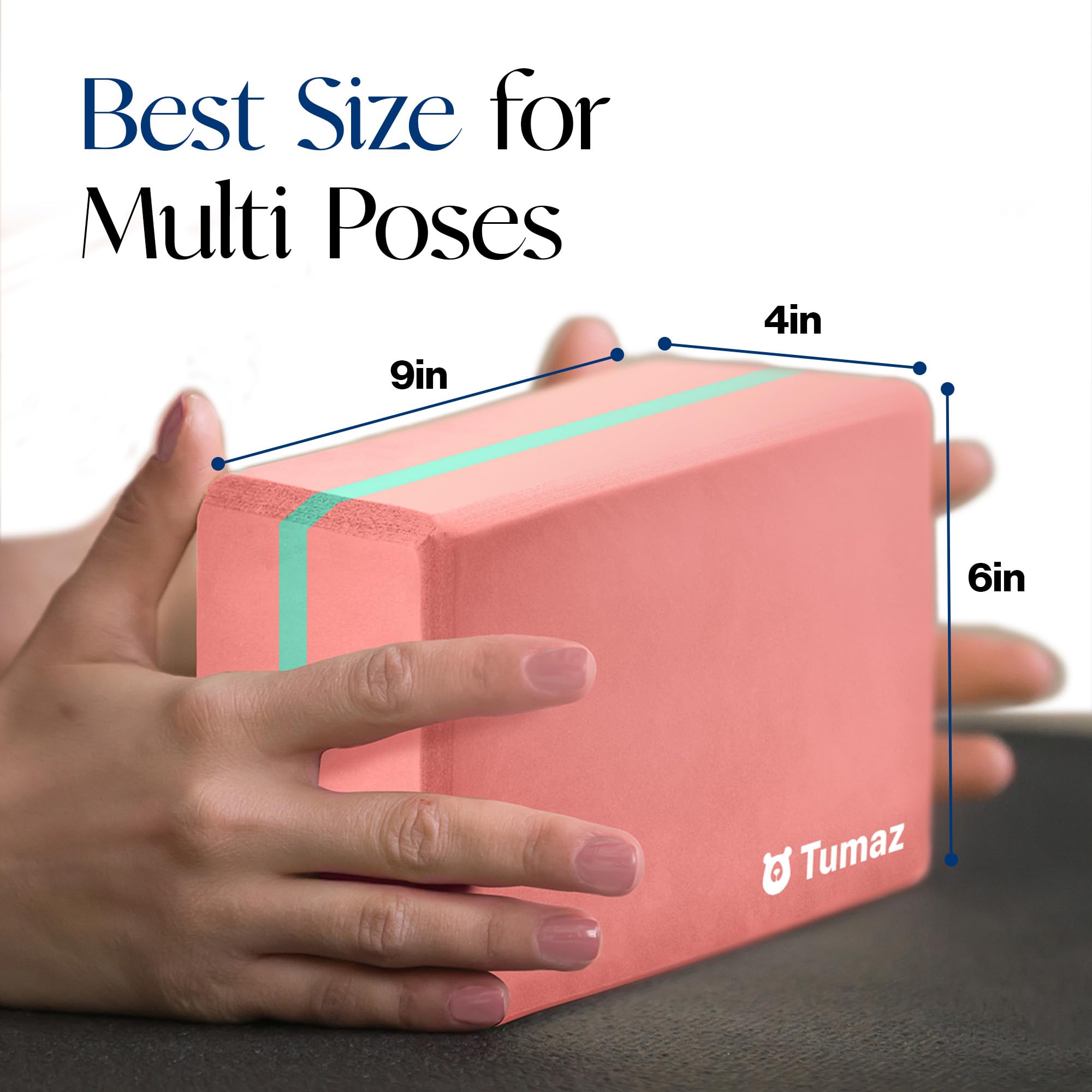 Amazon | 【Tumaz】ヨガブロックヨガベルト ポーズ補助用3点セット(高