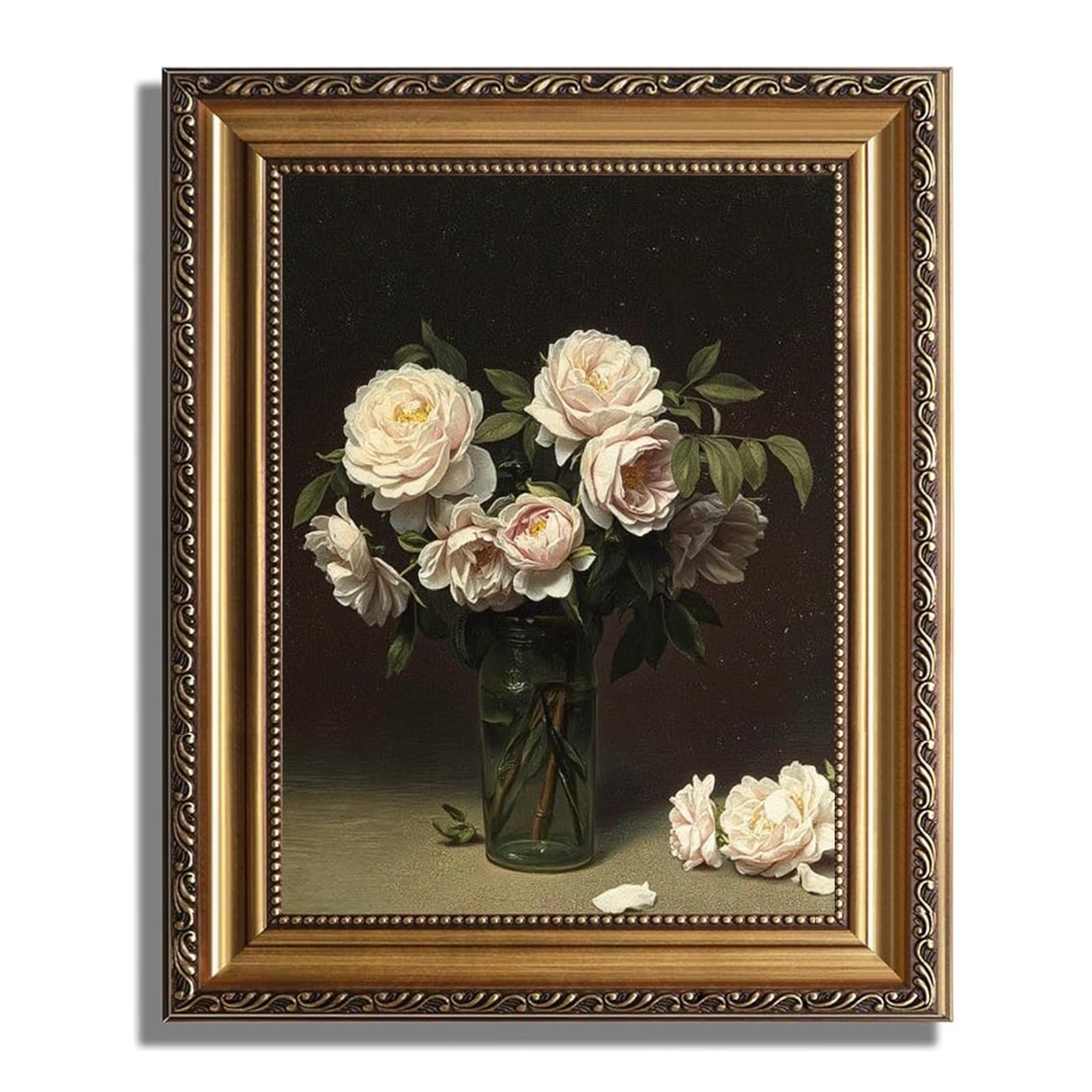 12x16 Picture Frame Vintage Gold Poster Frame with Shatter Resistant Plexiglass for Decorating Houses, Offices, Photo Frame for Horizontal or Vertical Wall Mounting