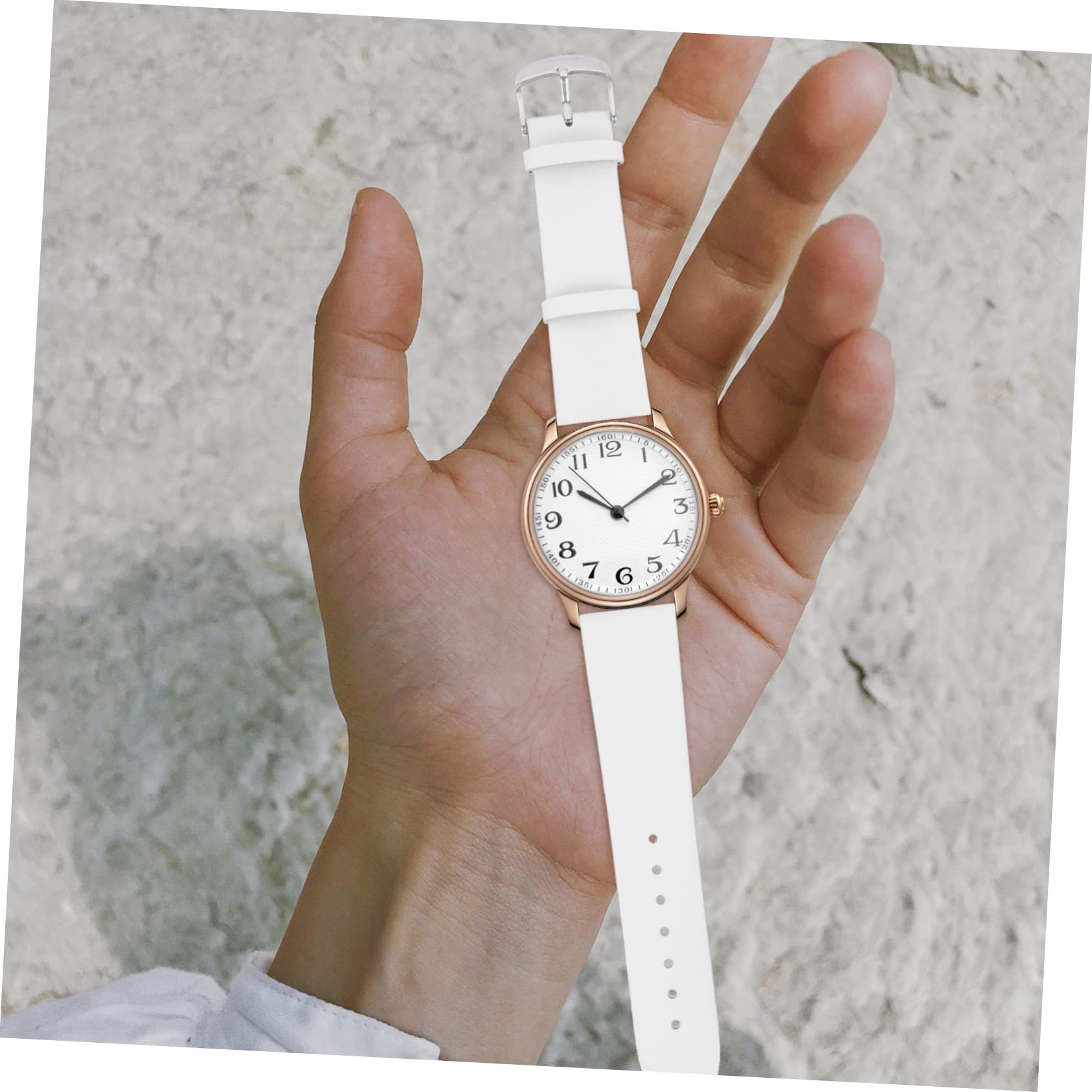 4pièces Bracelet Cuir Avec Boucle Inoxydable Accessoire De Montre Résistant Et Élégant