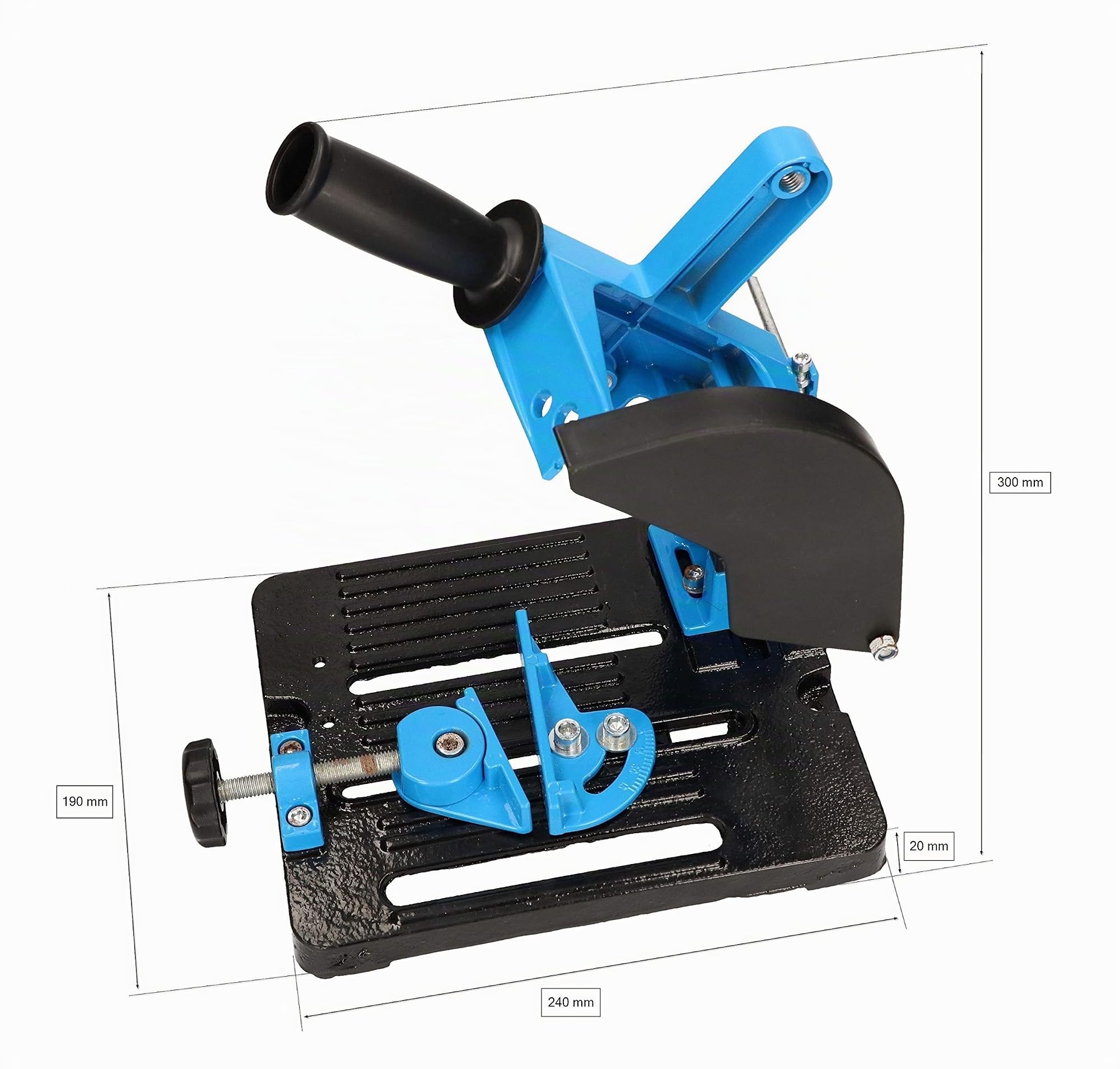 KOTARBAU® Supporto per smerigliatrice angolare per dischi da taglio Ø 115/125 mm per separare metallo, acciaio, pietra, plastica