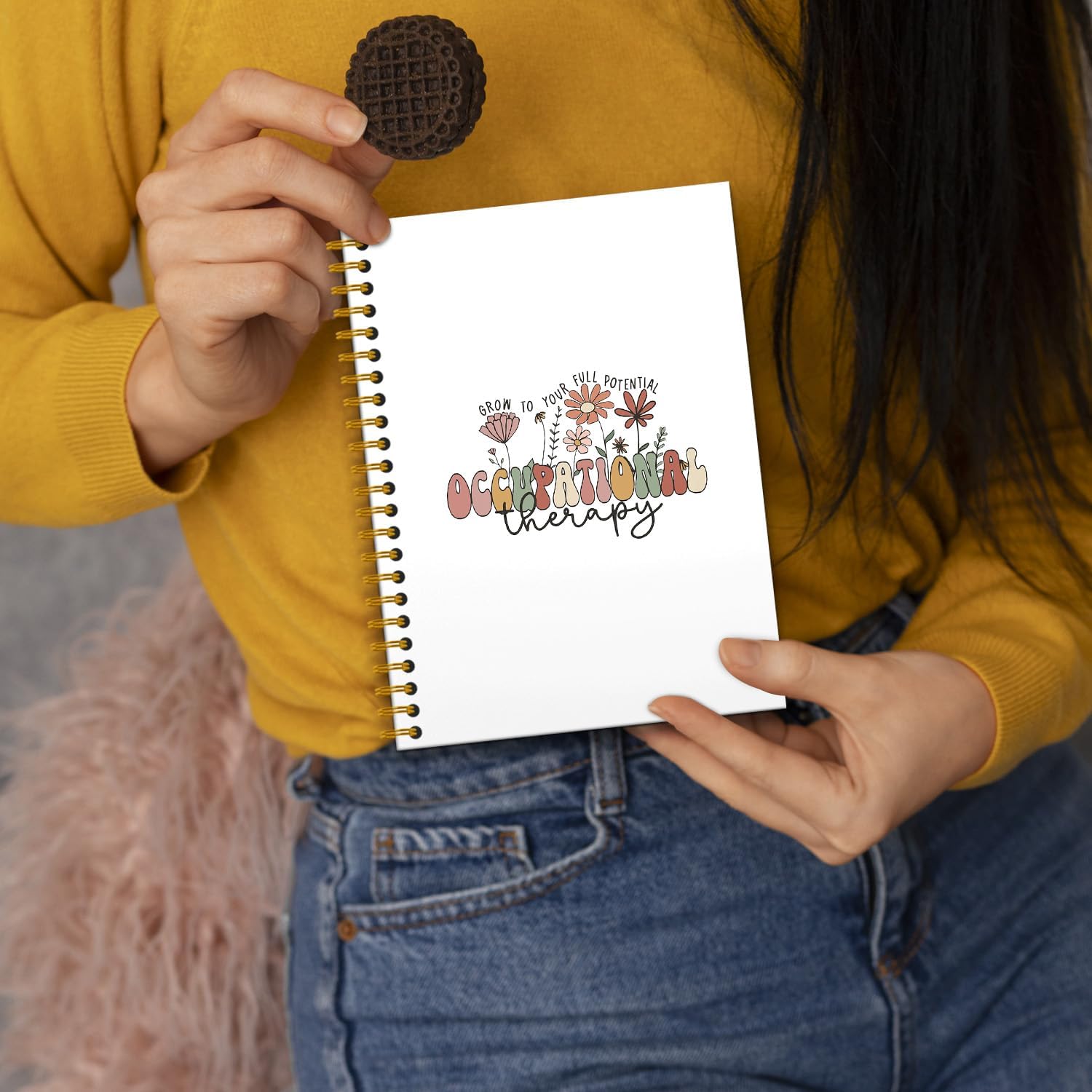 Occupational Therapy Notebook 5.5×8.3, Occupational Therapy Spiral Notebook,Occupational Therapist Notebook,Occupational Therapy Gifts,160 Pages - Image 5