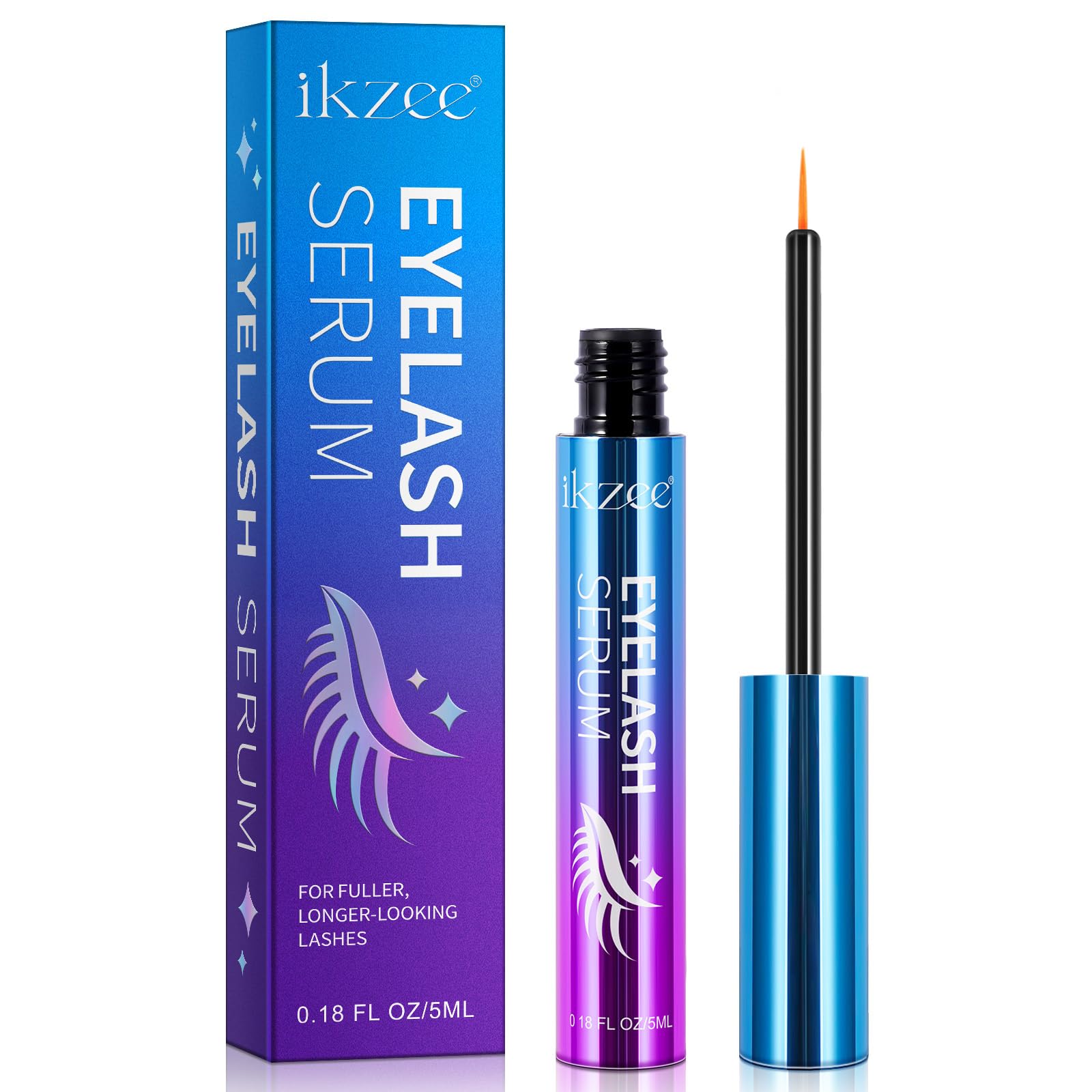 Ikzee eyelash serum,for fuller longer lashes (1pack) : Amazon.co