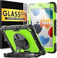 Vista 18 de BLOSOMEET Funda para iPad A16 de 11ª/10ª generación de 11''/10.9'' 2025/2022 con protector de pantalla de vidrio templado y soporte para lápiz