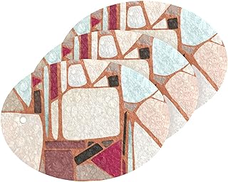 susiyo Watercolor Ornaments Scrub Sponges Multi-Use Scrubbing Sponge for Cleaning Kitchen Washing Dishes & Bathroom (Set of 3)